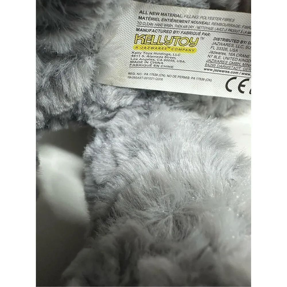 Kellytoy Original Gray Raccoon Plush 16” - Picture 6 of 9